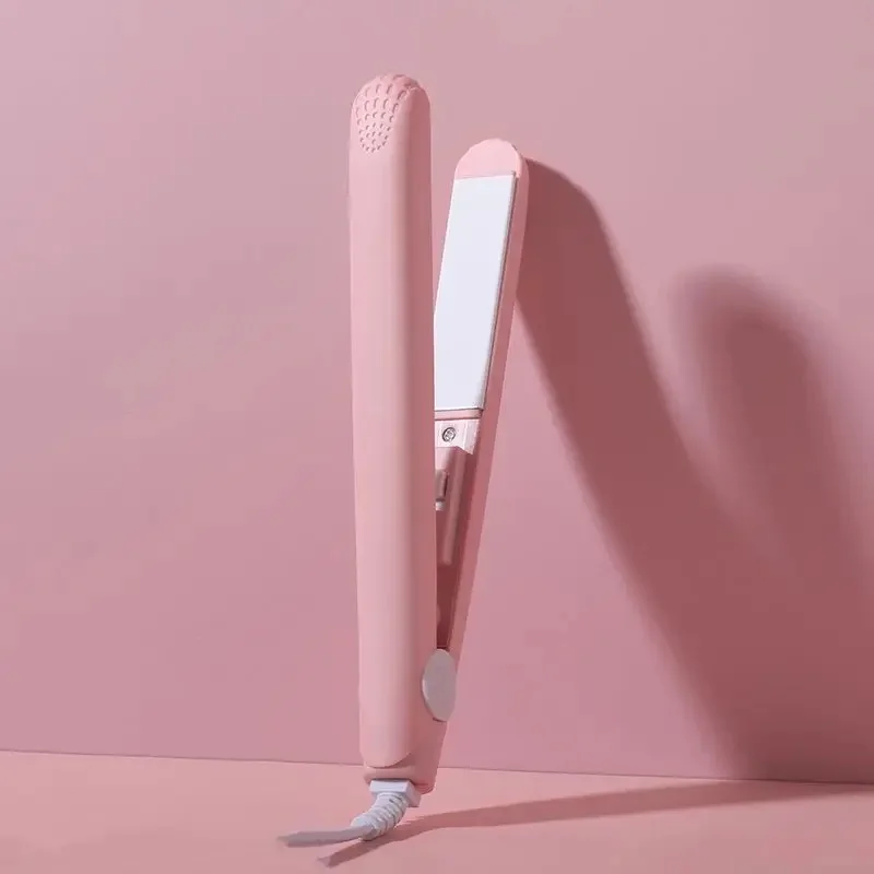 Pink straight hair + storage box