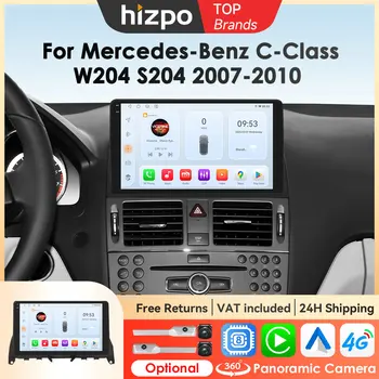Autoradio Hizpo de 8 núcleos para Mercedes Benz Clase C W204 S204 2007-2010 reproductor Multimedia de coche GPS 4G inalámbrico CarPlay Autoradio RDS 1