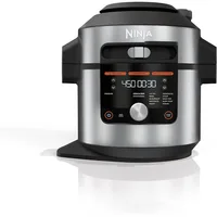 Ninja OL601 Foodi XL 8 Qt. Pressure Cooker Steam Fryer with SmartLid, 14-in-1 that Air Fries, Bakes & More with 3-Layer Capacity 1