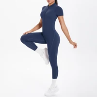 Sexy Backless Bodycon Scrunch Jumpsuit Raises Butt Women Dance Fitness Overalls Push Up  With Chest Cushion Yoga Sport Jump Suit - Image 4