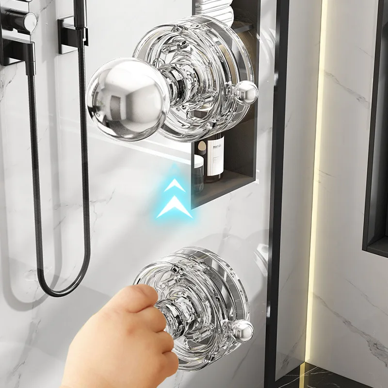 Suction Cup Door Handle Kitchen Sliding Door Armrest Window Glass Sliding Handle Non Perforated Refrigerator Cabinet Door