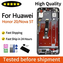 High - Quality 6.26 LCD Display Touch Screen Digitizer with Frame Replacement (With Purple Frame)