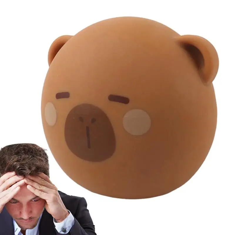 

Pinch Toys For Kids Squeeze Capybara Sensory Toy Comfortable Feel Kneading Toy For Car Trip Airplane Bedroom Classroom And