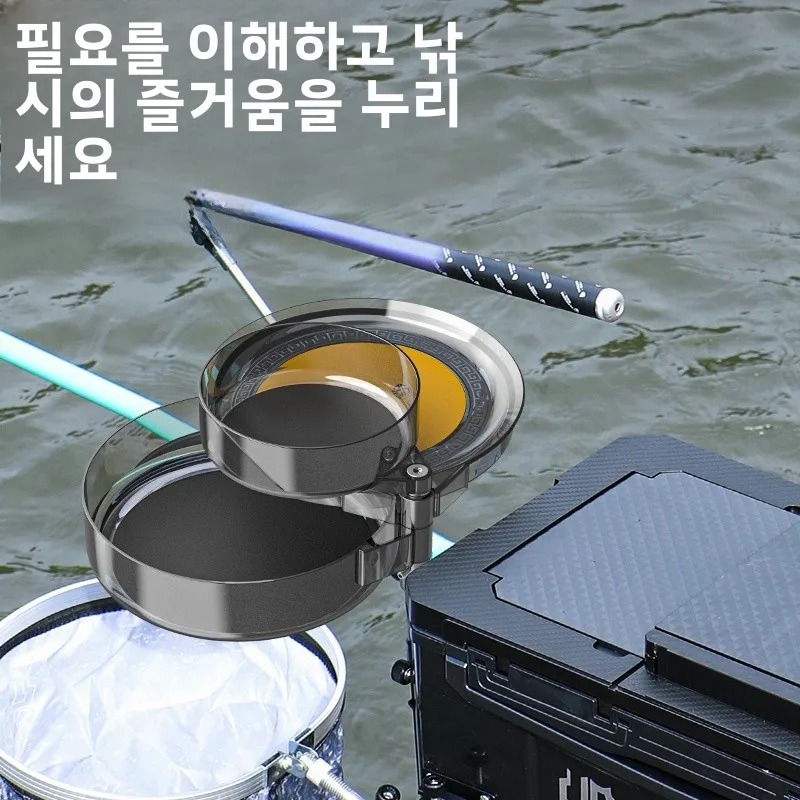 캠핑 낚시꾼 강력 자석 레저 낚시 미끼 접시 야생 낚시 장비 야외 여행 용품 미끼 트레이 루어 트레이