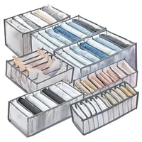 Organisateur de tiroir pour sous-vêtements, boîte de rangement pliable, organisateurs de placard, diviseur de tiroir, boîtes de rangement pour sous-vêtements, chaussettes, soutien-gorge 2