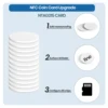Blank NFC Tags NTAG215 Coin Cards Rewritable NFC Game Character Cards 25mm 504 Bytes Memory Compatible with All NFC Enabled 5
