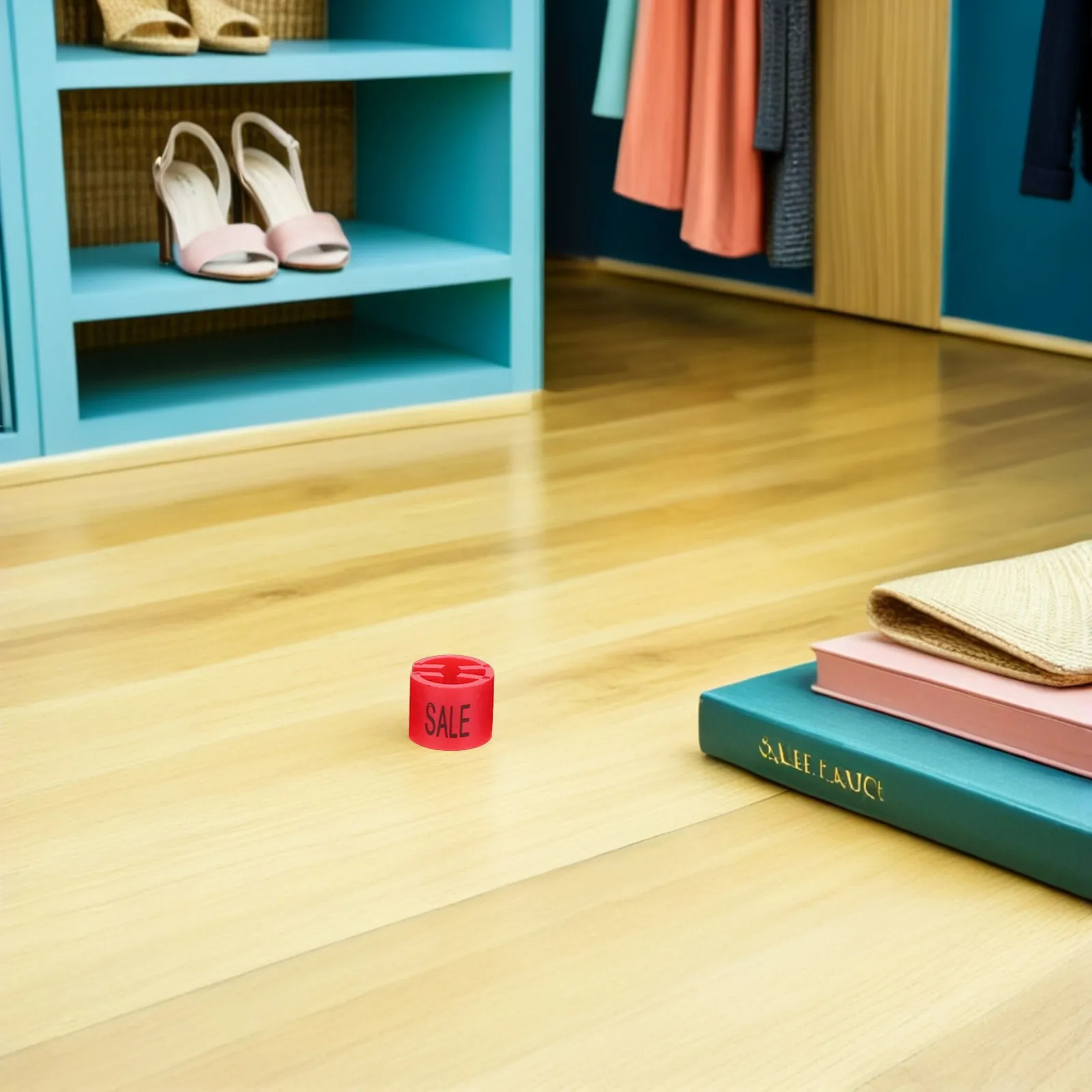 50개 의류 사이즈 마커 플라스틱 세일 태그 컬러 옷걸이 클립 매장용 의류 라벨 컬러 세일 옷걸이 마커