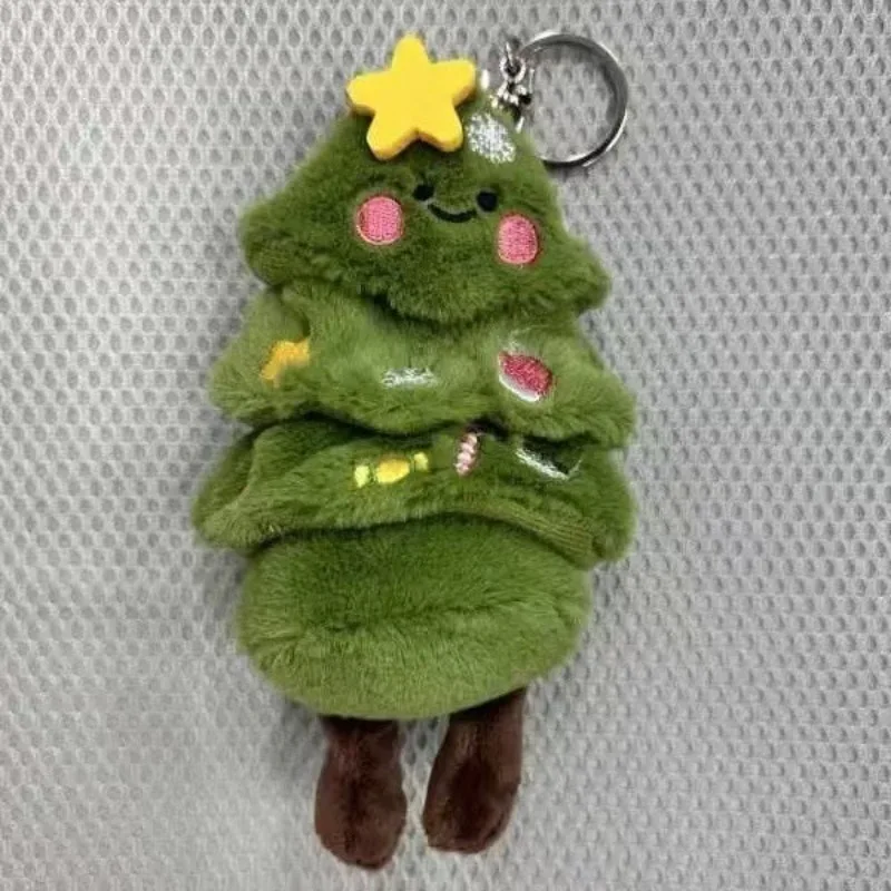 Cartoon Christmas Tree Snowman Pendant Plush Toy Decoration Creative and  Interesting  Holiday  Features  Cute  Pendant