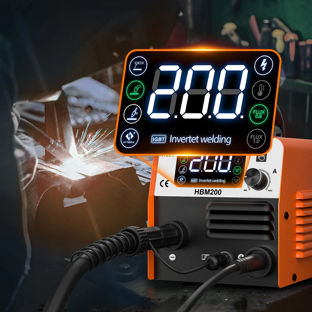 Welding Welders 3 in 1 Semi-automatic Machine For Gasless Soldering HBM200