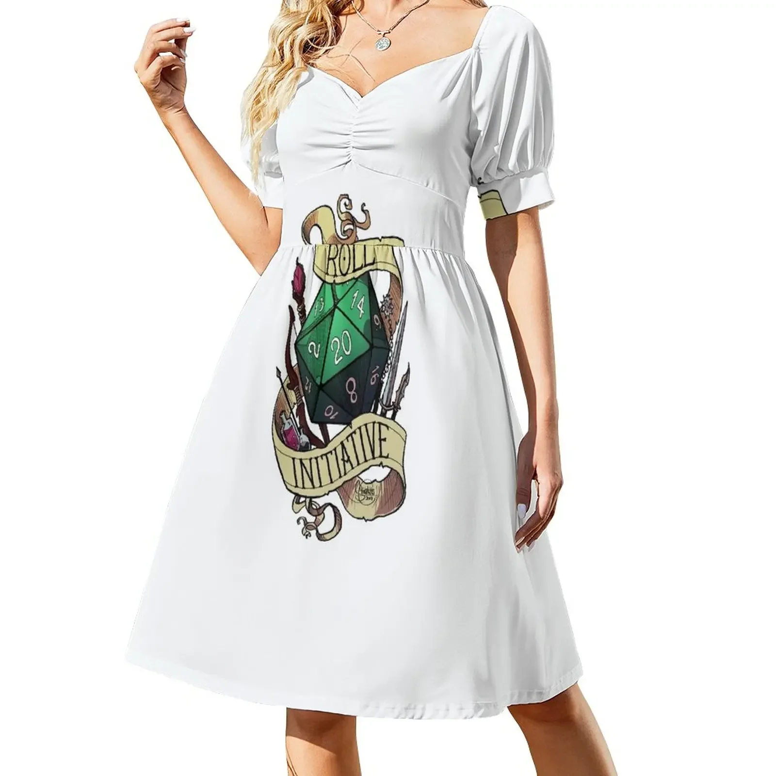 

Roll Initiative Sleeveless Dress Evening gown women's summer jumpsuit