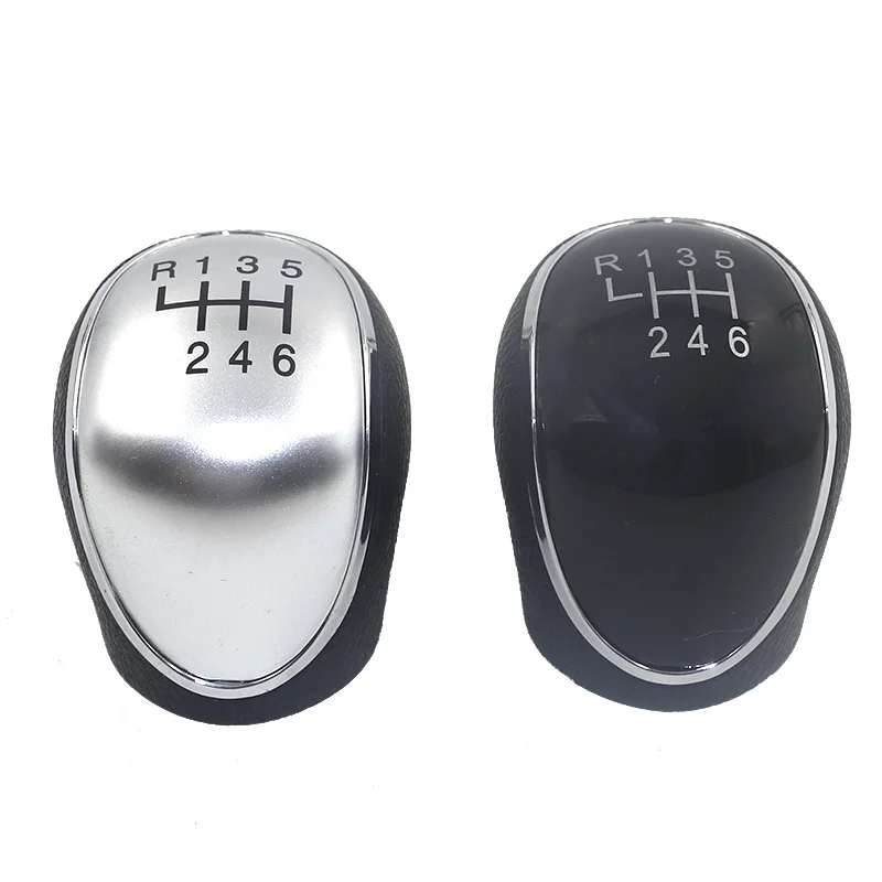 6 Speed Manual Gear Shift Knob Head Gear Cover Shift Lever Stick For