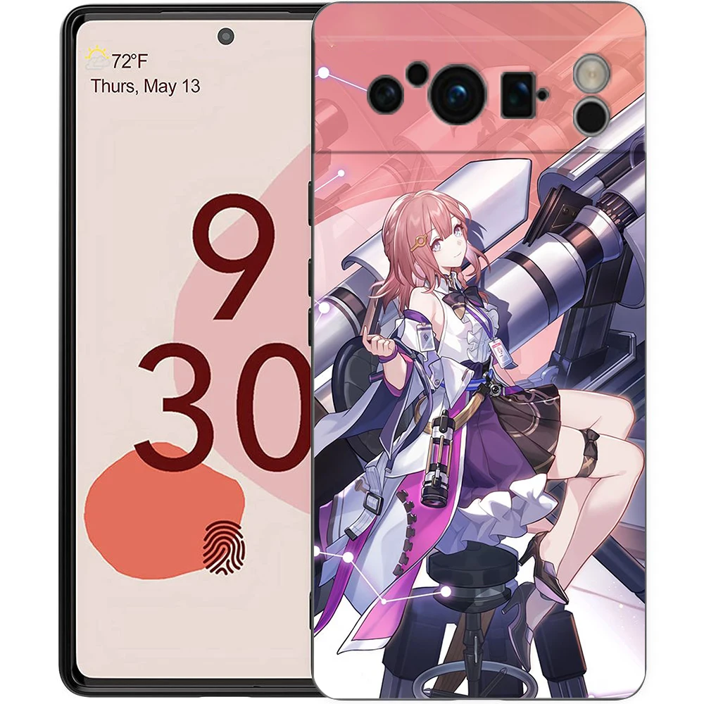 Honkai Star Rail Blade Jing Yuan Black Soft Shockproof Silicone Phone Case
