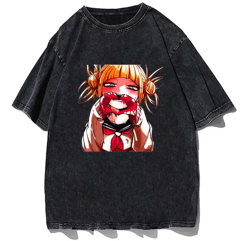 

Anime My Hero Academy Graphic Print T-shirt Men Casual Loose Streetwear Tshirt Summer Oversize Cotton T Shirt Unisex Tees Tops