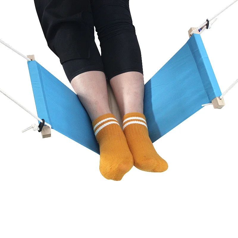 Pastoral Resting Hammock New Comfortable Polyester Cotton Cloth Lazy Artifact Adjustable Foot Hammock