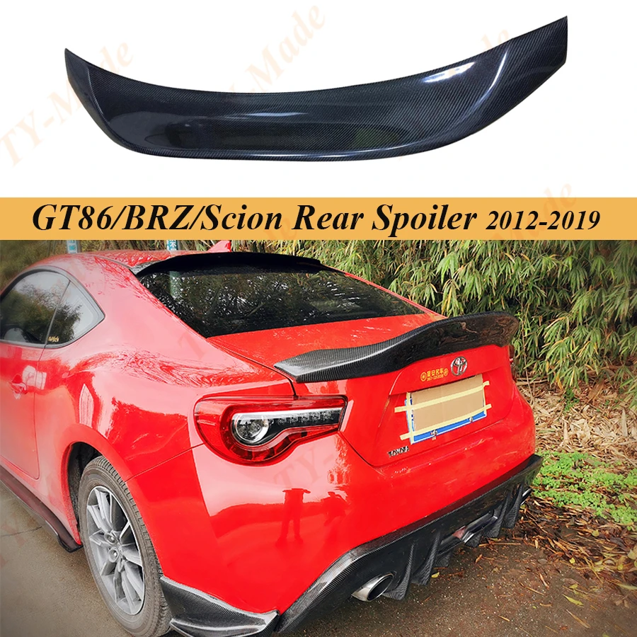 Gt86 Brz Carbon Fiber Frp Rear Roof Spoiler Wing Trunk Lip Boot Cover