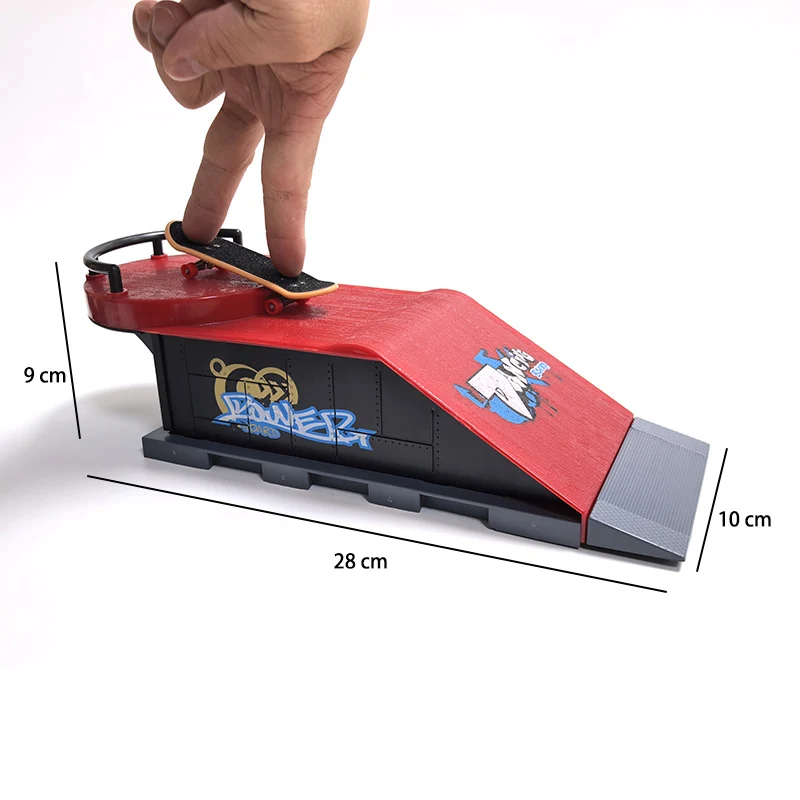 【Trending Now】 Finger Skatepark Set Professional Tech Practice Deck Platform Stunt Finger Skateboard DIY Assemble Ramp Park Kits Toys For Kids.