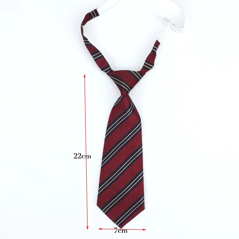 Lazy JK Ties Boys Striped Neck Tie Girls Japanese Style for School Uniform Cute Necktie Solid Casual Childs Accessories Ties
