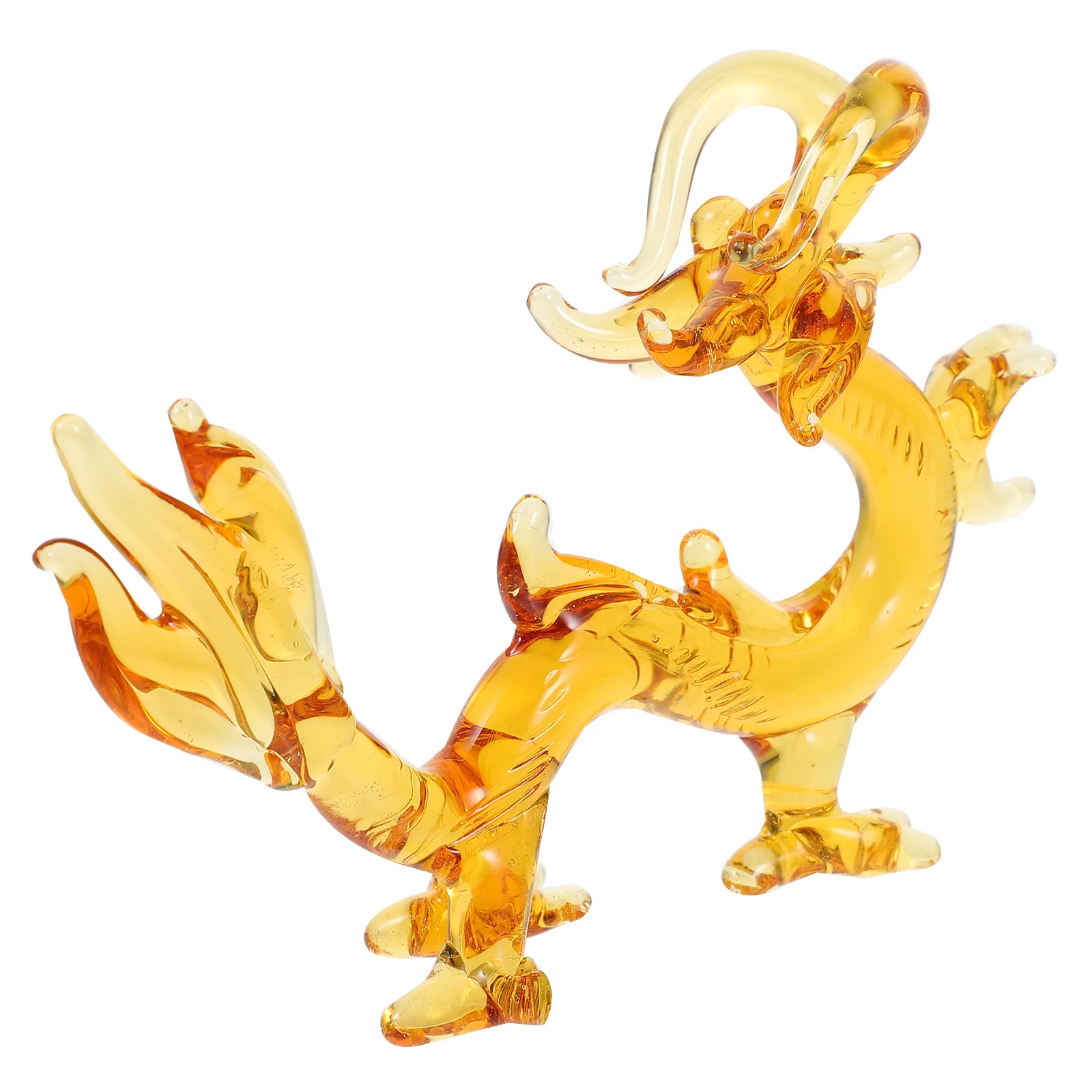 

Quartz Dragon Ornament Statues 2024 Lunar New Year Decorations White Crystal Figurines