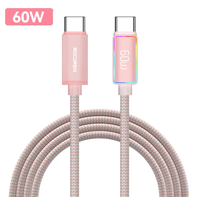 Rocoren 100W High-Speed USB-C to USB-C Charging Cable, 5A Power Delivery 3.1