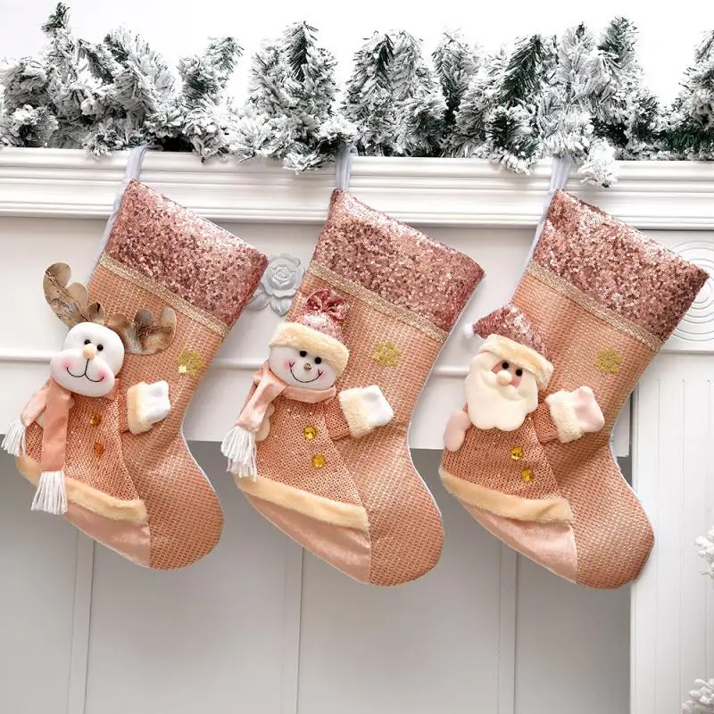 

Рождественские Мини-носки, рождественские подарки, высокая емкость, безопасные декоративные носки, износостойкие носки с подвеской