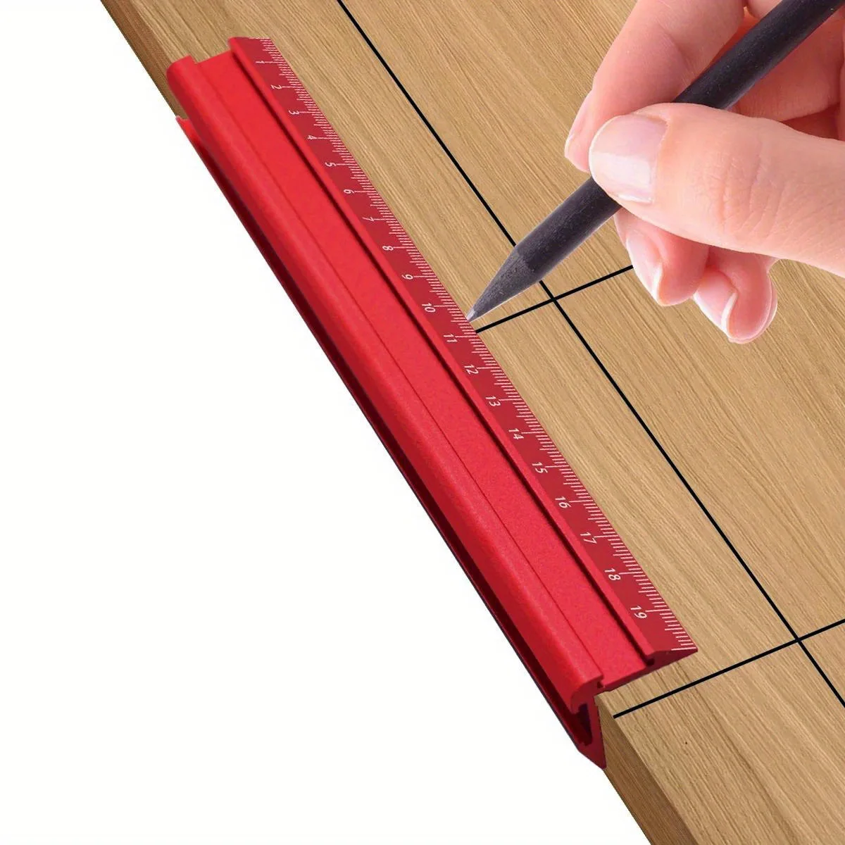 정밀 미터법 및 임페리얼 마킹 V자자, 목공용 페인트 라인 자 - 목공용 평행/수직 라인 마킹 게이지