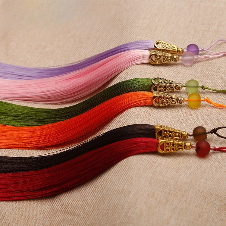 3/9pcs 16cm 에나멜 태슬 폴리에스터 와이어 중국풍 커튼 액세서리 자동차 장식 DIY 쥬얼리 제작 액세서리