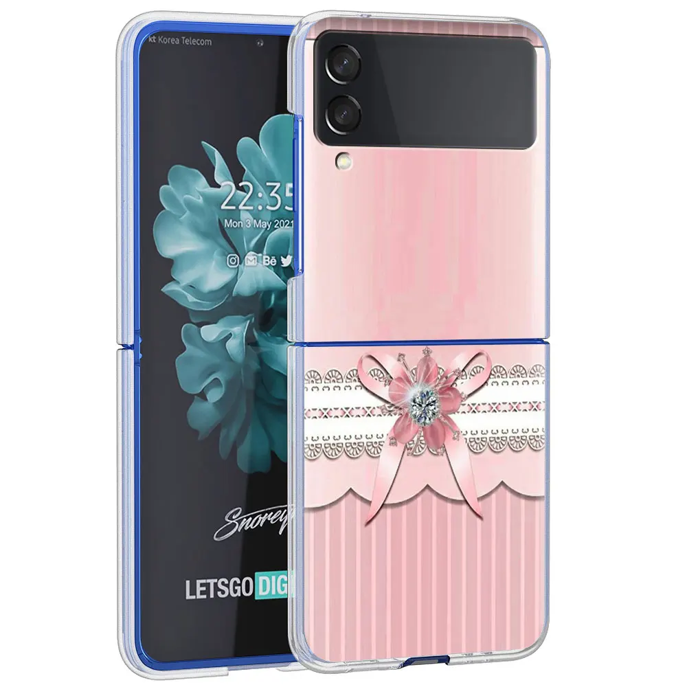 Transparent Luxury Love Bow Hard Phone Case Cover - Clear PC Design