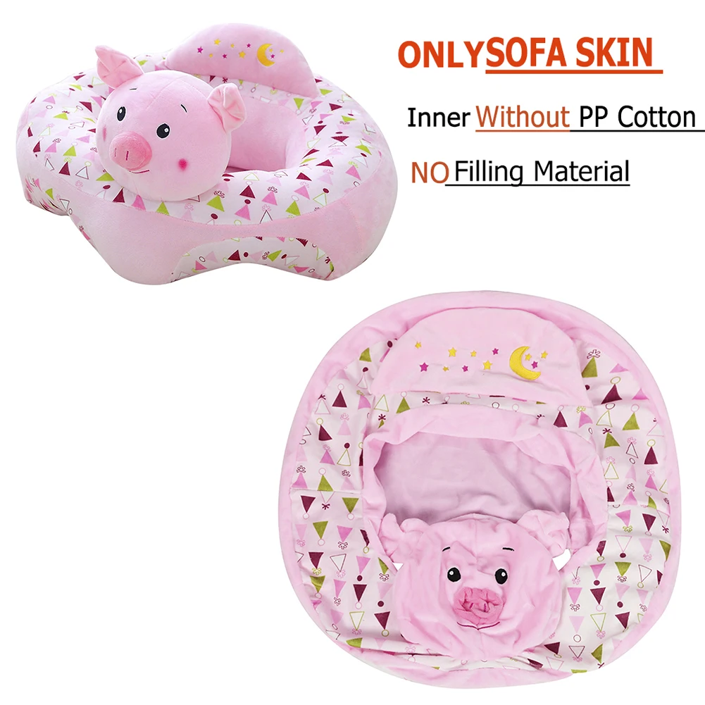 Cute Cartoon Baby Sofa Cover Learning to Sit Seat Feeding Chair Case Kids Baby Sofa Skin Infant Baby Seat Sofa Without Cotton