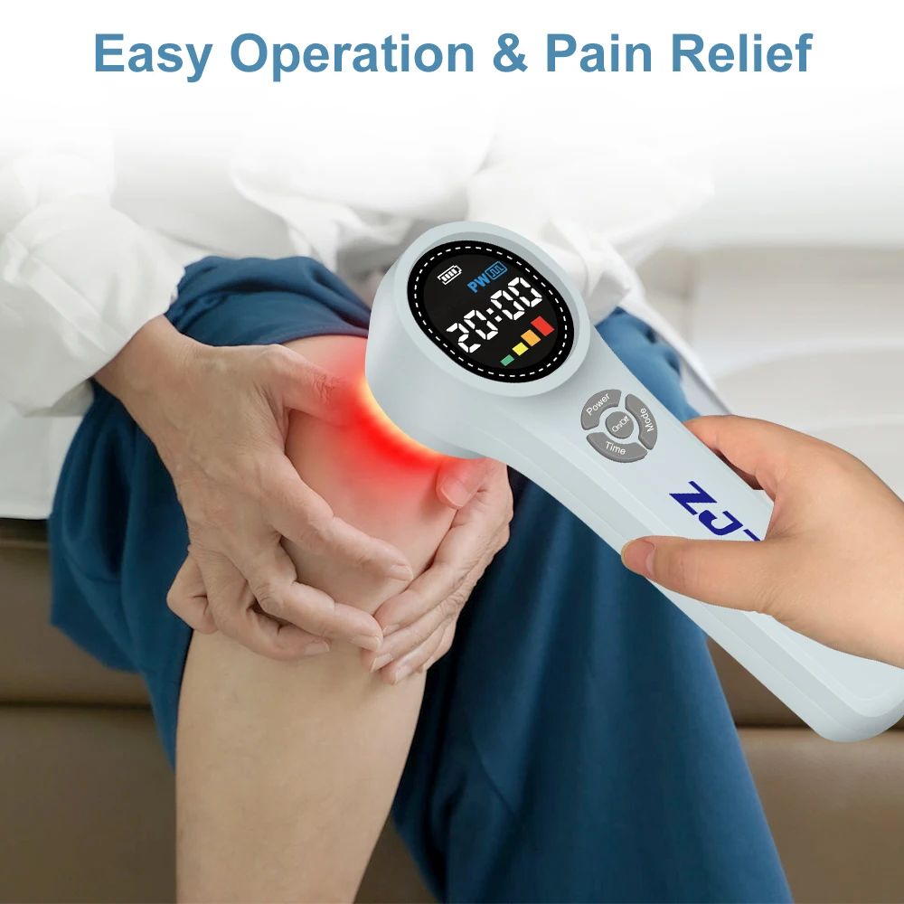 

ZJZK 980nm Laser Therapy Device for Pain Muscle Strain Laser Physiotherapy Instrument for Pain Joint Pain Relief Portable Pets