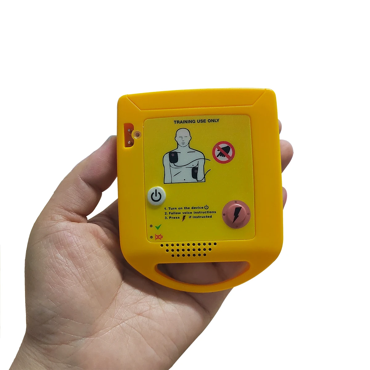 AED Trainer Device AED Trainer Device Automated Cardiopulmonary Resuscitation Training Voice Optional(English/Spanish/French/Portuguese) First Aid