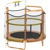 60" Trampoline for Kids, Heavy Duty, Adjustable Height, Max Weight 330 lbs, 5 Ft Outdoor Indoor Trampoline for 3-7 Ages 4
