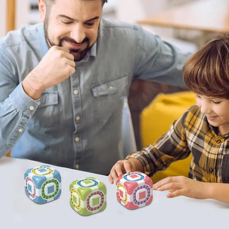 

Magic Bean Puzzle Toy Rotating Cube Toys Spinning Magic Bead Puzzles Fingertips Creative Toys For Birthdays Gifts Childrens Day