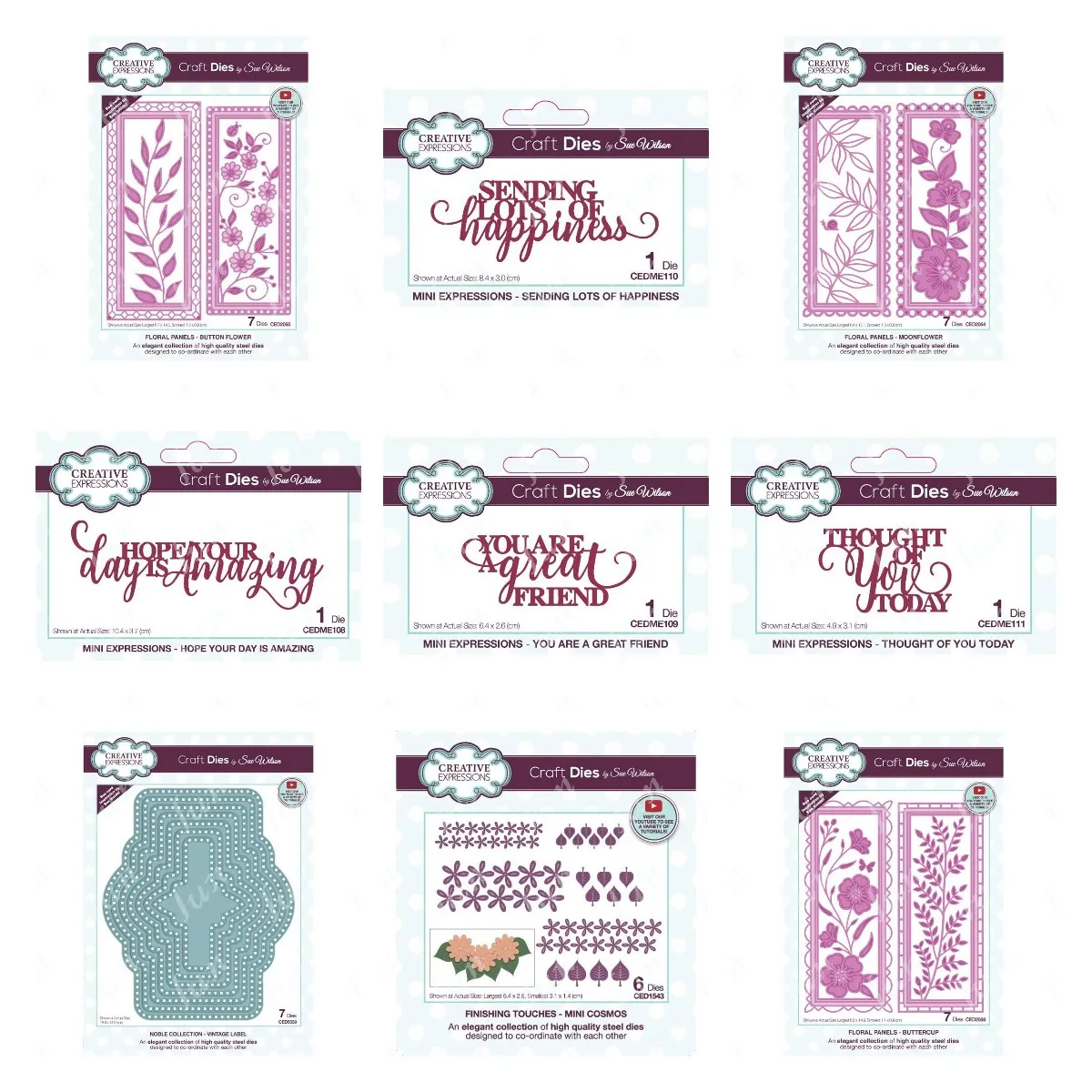 Diy Embossing Friend Thought Of You Today Vintage Label Moon Button Flowers Craft Cut Dies Paper Cards Scrapbook Coloring Molds