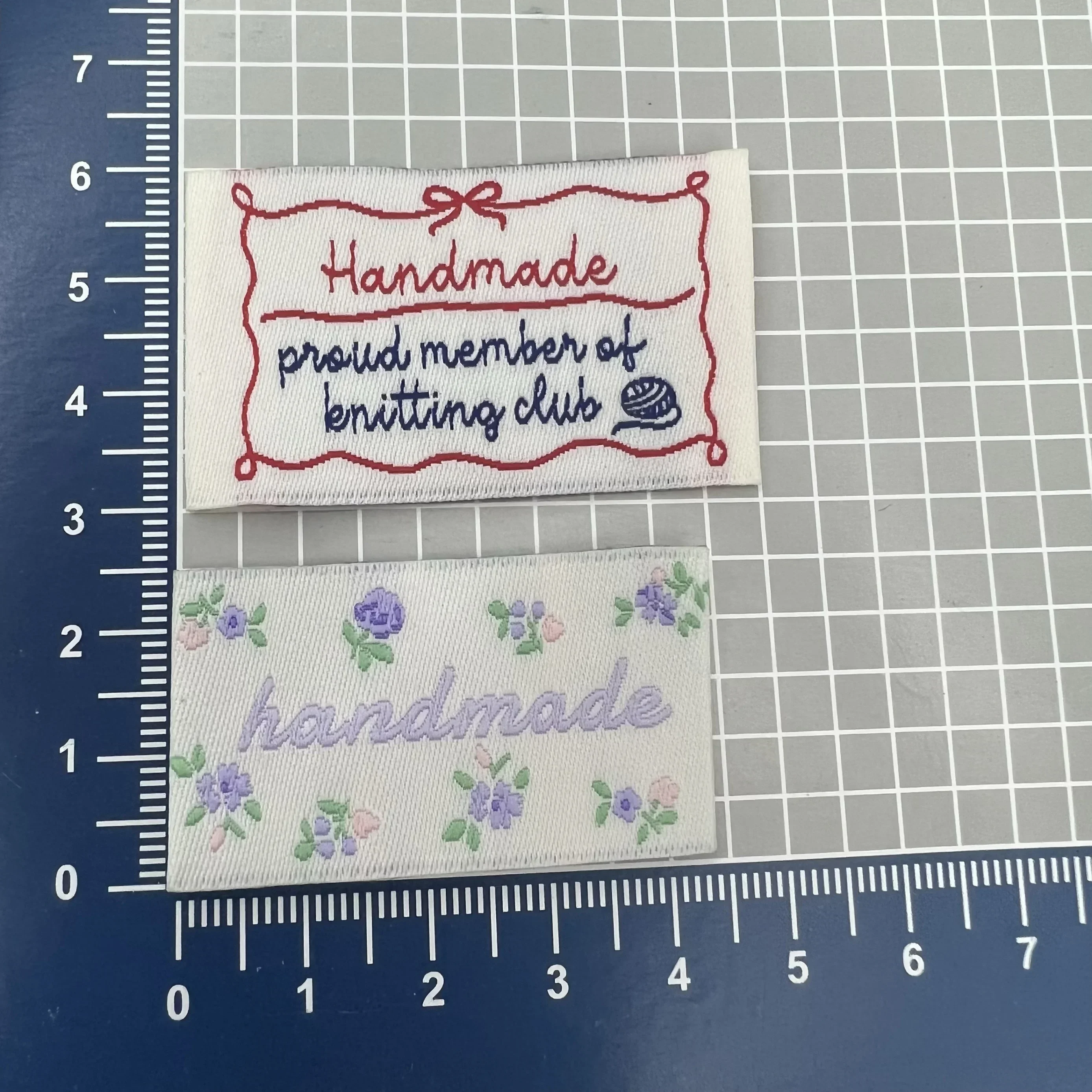 Stock cloth label handmade DIY weaving label weaving mark embroidery label Packaging Labels Clothing Labels Garment Labels Sewing Labels