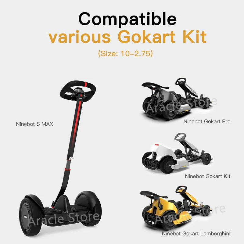 Original Front Rear Tire Kit for Ninebot Gokart PRO Electric Scooter Drife Comfort Outer Tire Replacement