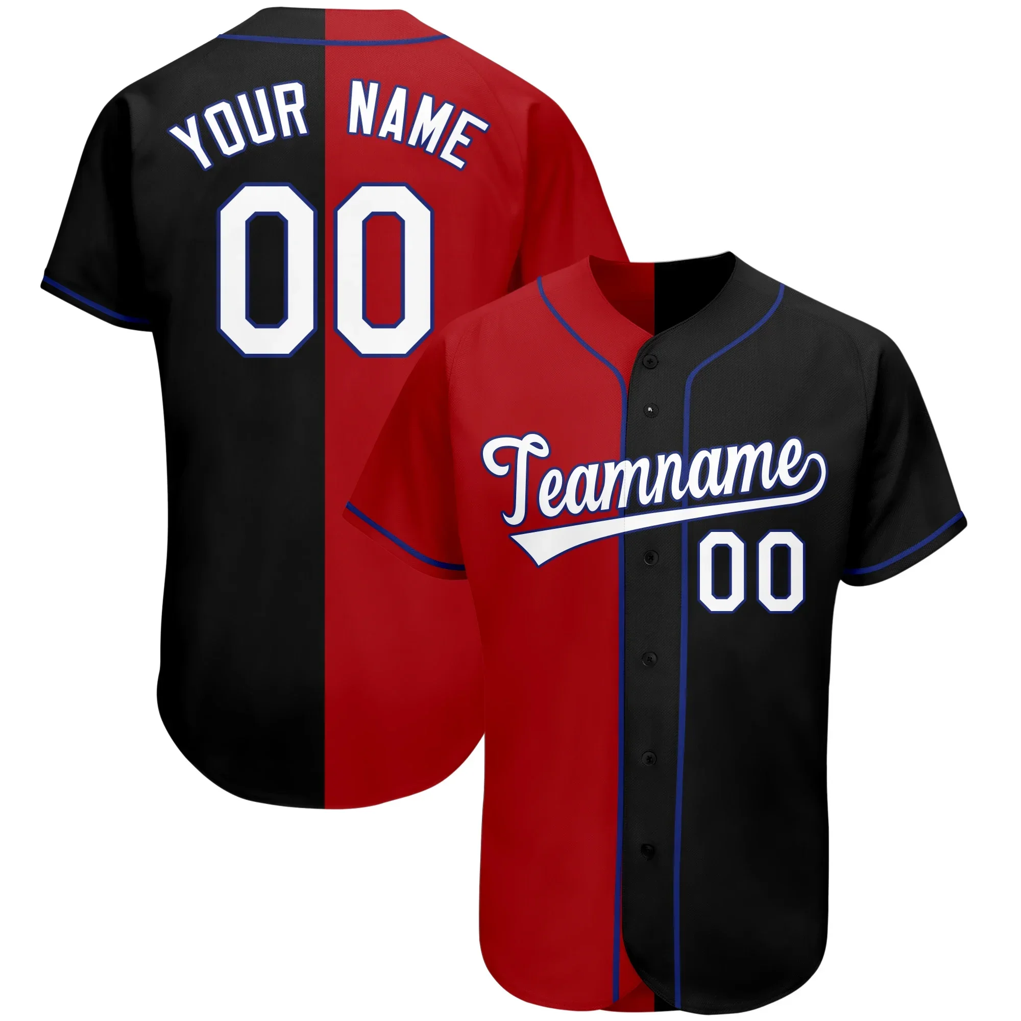 thumbnail image 1 of Camiseta de béisbol personalizada por sublimación, diseño de impresión para entrenamiento de juego de softbol profesional de liga universitaria, camiseta de béisbol para hombres y jóvenes, 1 of 5