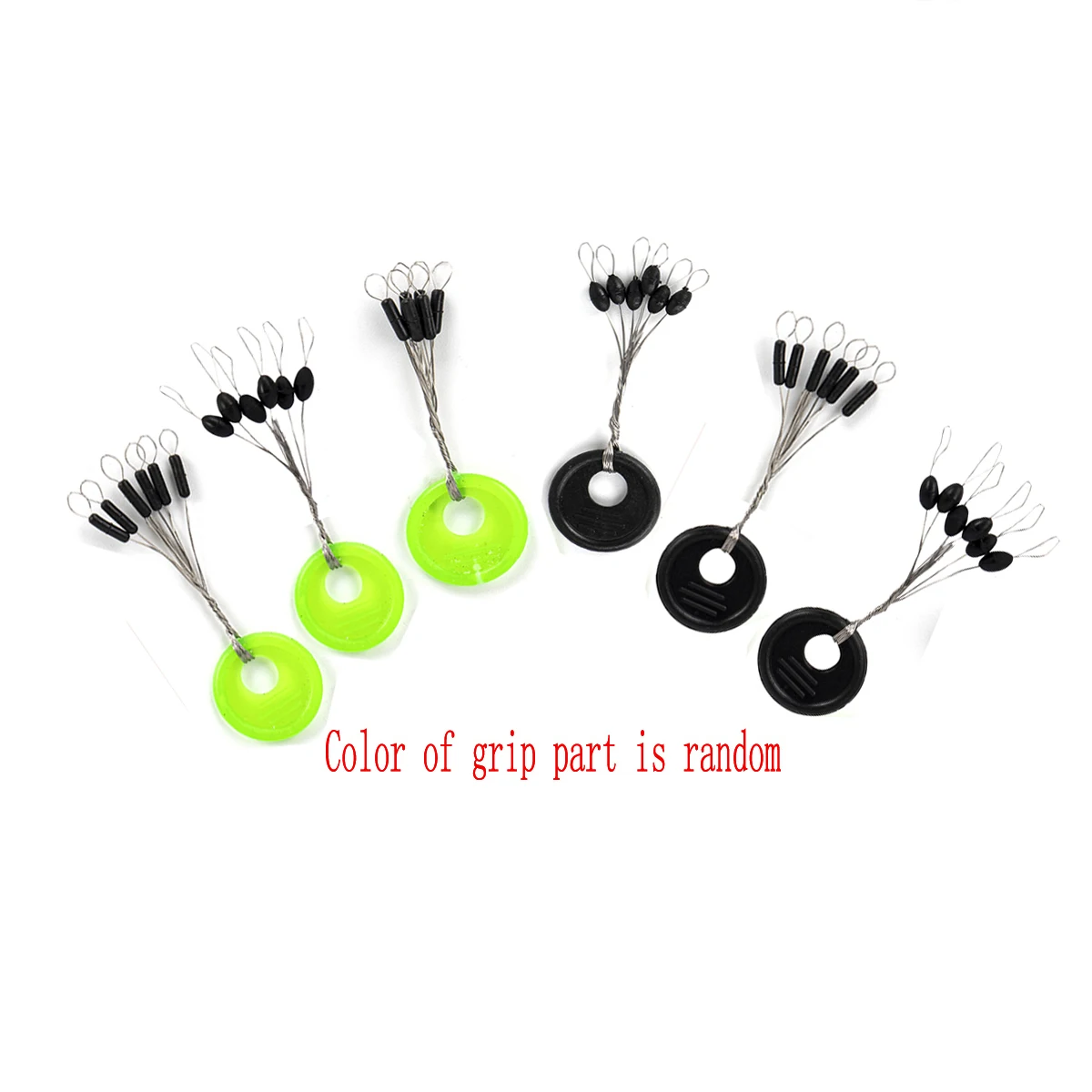 Rubber Stopper Fishing Bobber Bean Fishing Float Oval Rubber Stopper