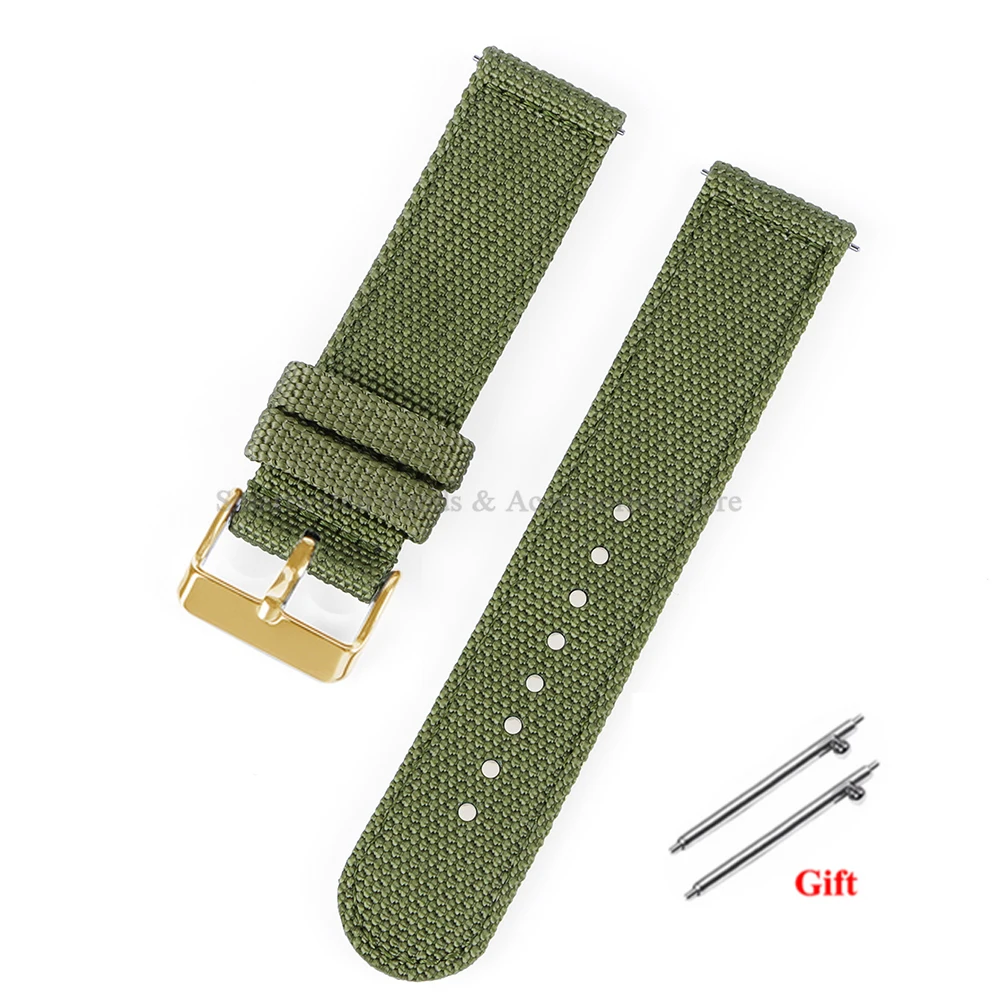 Versatile Nylon Canvas Sport Watch Band – Soft, Quick-Release Bracelet