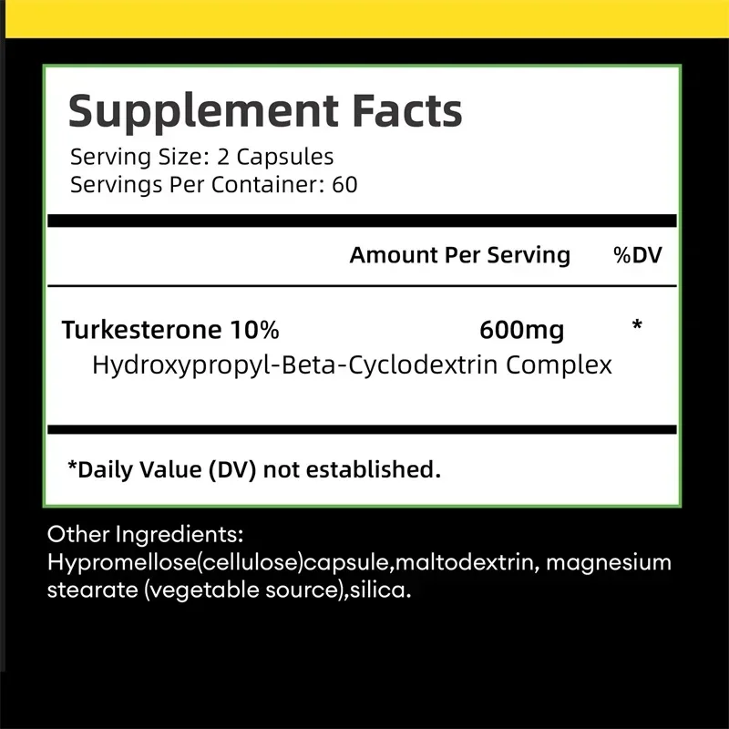 Turkesterone Supplement Improves Male Performance Endurance Motivation Focus & Muscle Mass