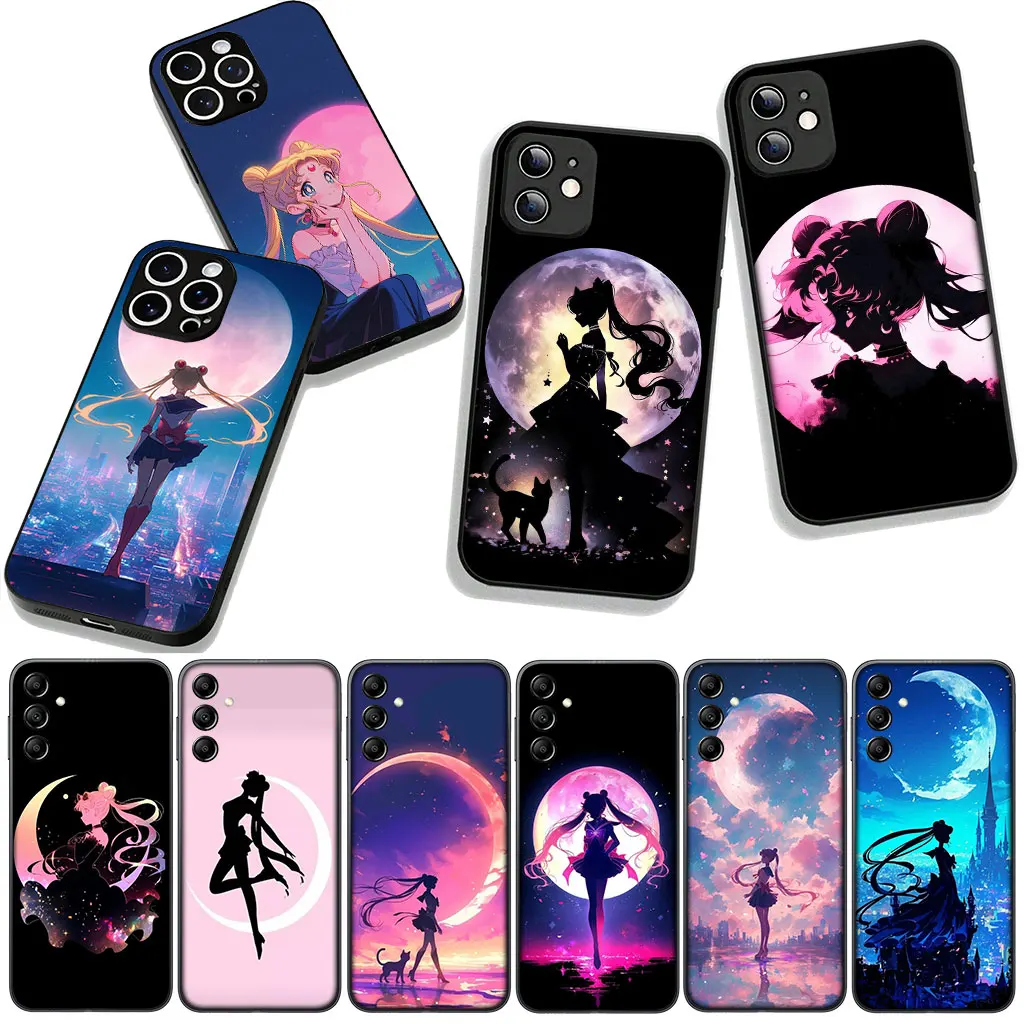 Comics Cat Moon Sailor Design Phone Case