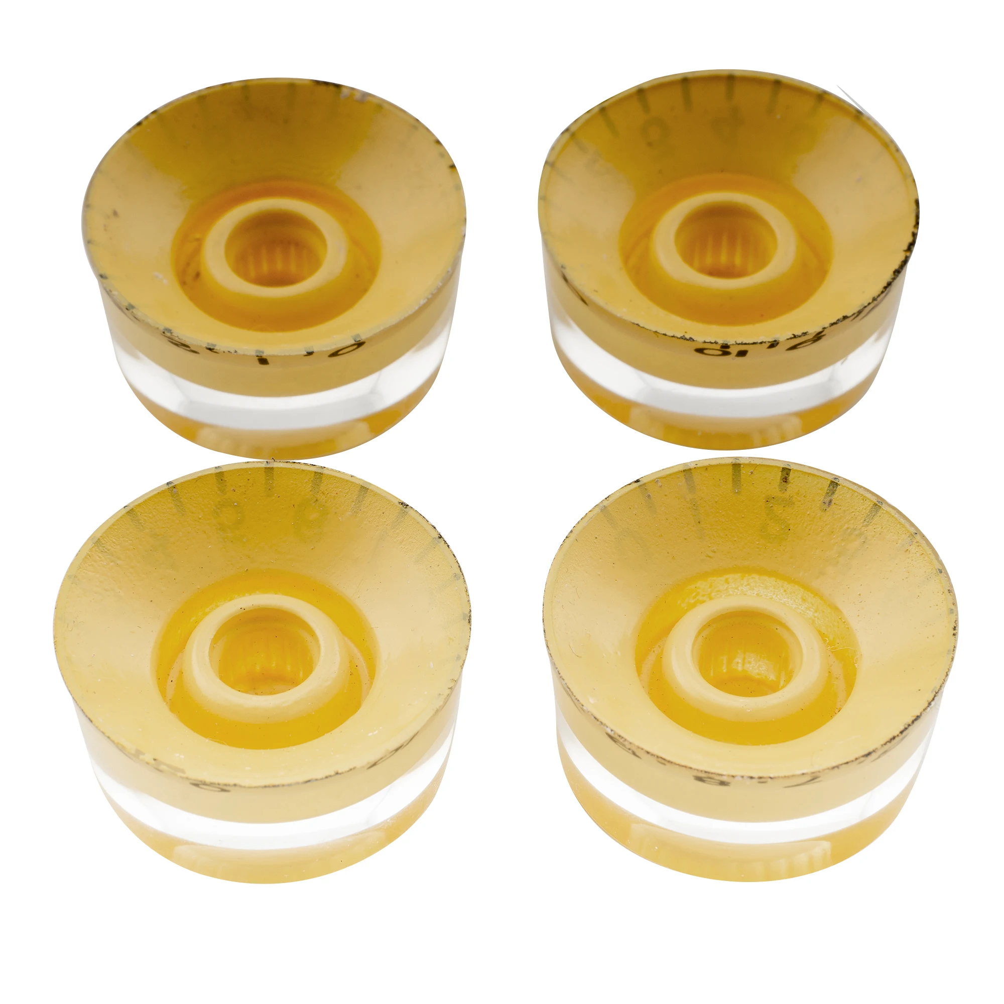 Musiclily Pro Metric Coarse 18-Spline Gitarrenknöpfe Tone Volume Speed Control Knöpfe für Epiphone Les Paul SG Gitarre (4er-Set) – Detail 14