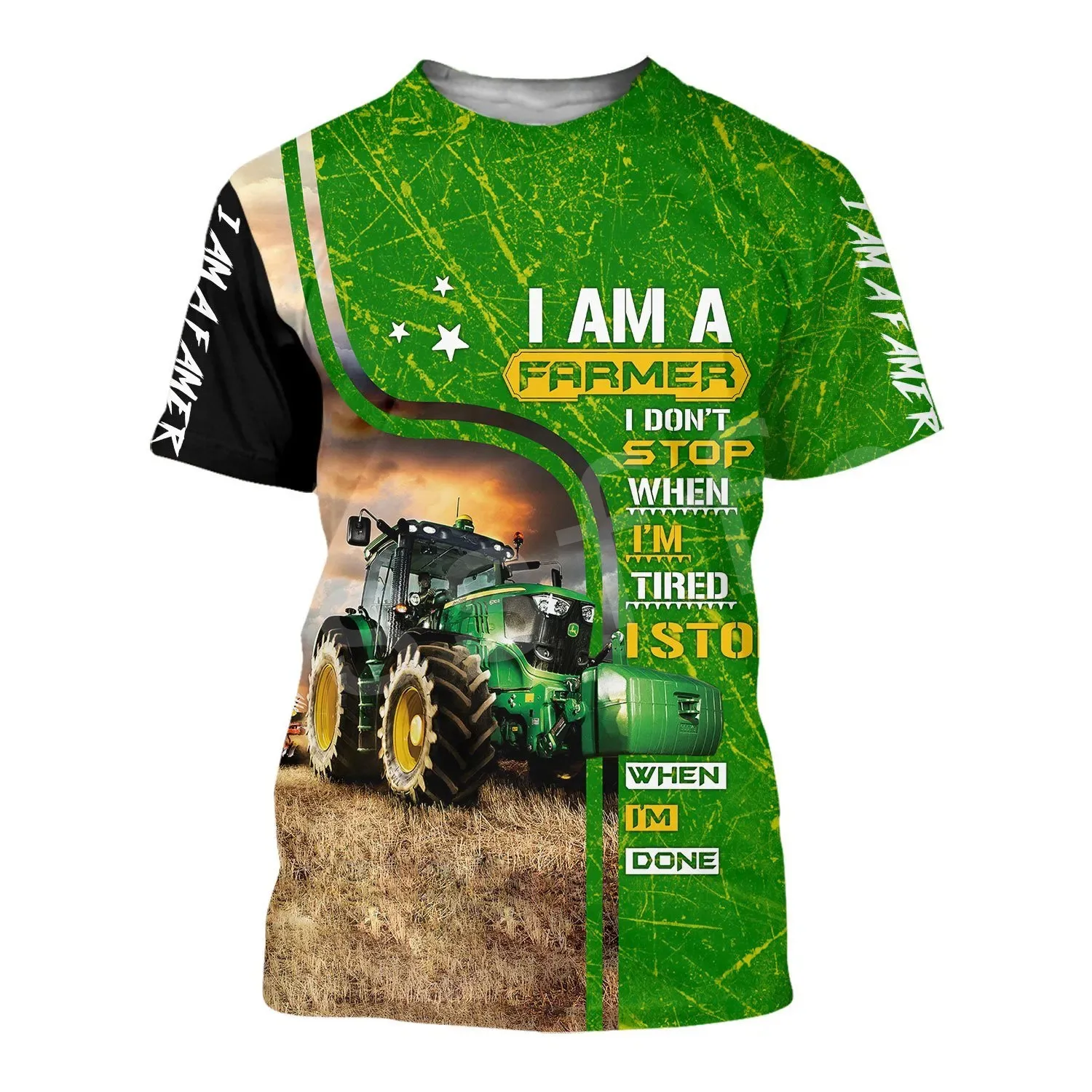 TruckTractors3DPrintTshirtKidsBoysCarTractorTShirtMenWomen