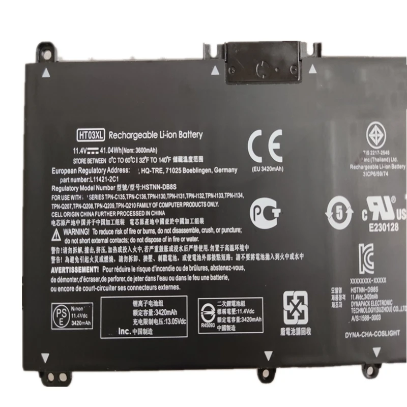 Bateria para hp Pavilion 15 Novo Ht03041xl Da0007tx Da0012nk Da0032nr Da0046nr Da0312ur Da0996nl Cs0037t Cs0038t Cs0039t Cs0040tx - Imagem 2