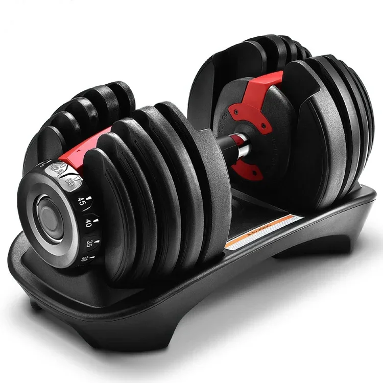 home used fitness equipment 14.5lb /6.6kg adjustable dumbbell Set with wooden handle for body building
