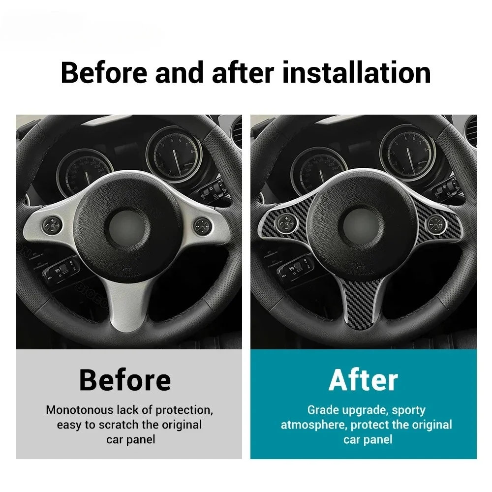 Alfa Romeo Carbon Stuurwiel Cover - Zelfklevende achterzijde tape