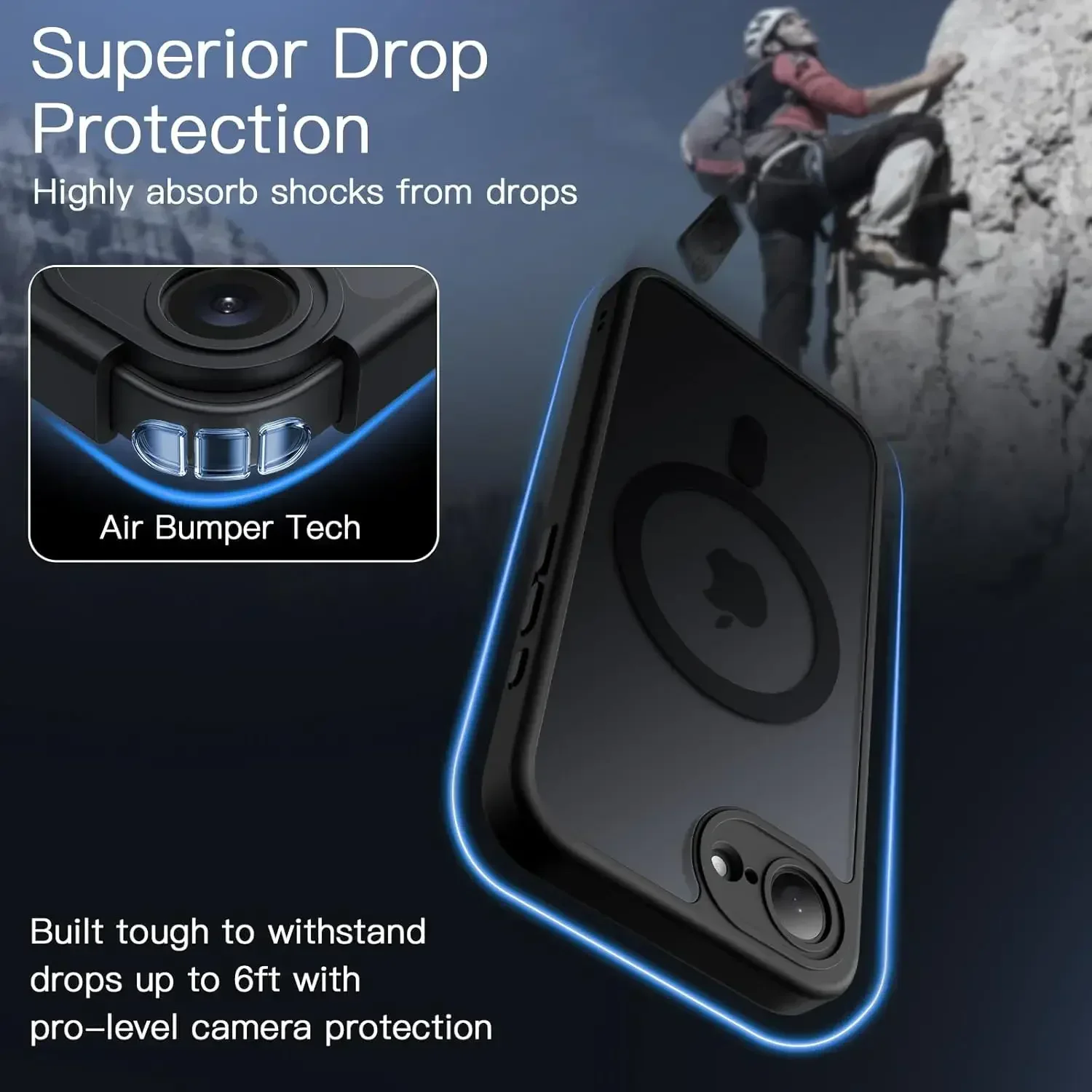 Luxury Matte Translucent Magnetic Shockproof Cover For Iphone 17 Pro Max 16 15 14 13 12 Pro Max Plus 17 Air 16e Case 5