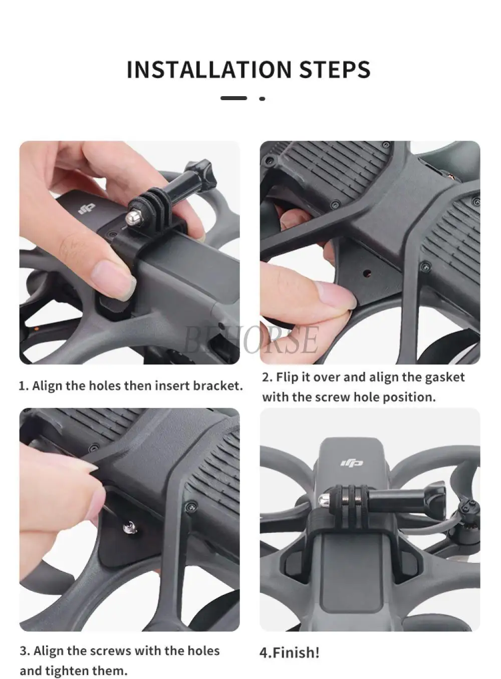 DJI 아바타 2 용 상단 확장 브래킷 어댑터, 고정 스냅 랙 어댑터, DJI 아바타 2 스포츠 카메라 액세서리 보호