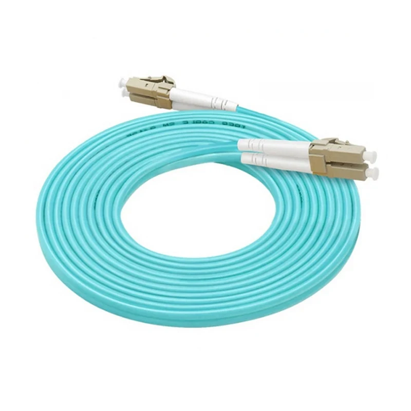 FASO 20Pcs/Bag OM3 LC/UPC  Multimode Optical Fiber Optic Patch Cord Jumper Duplex 3.0mm Optical Patch Cable