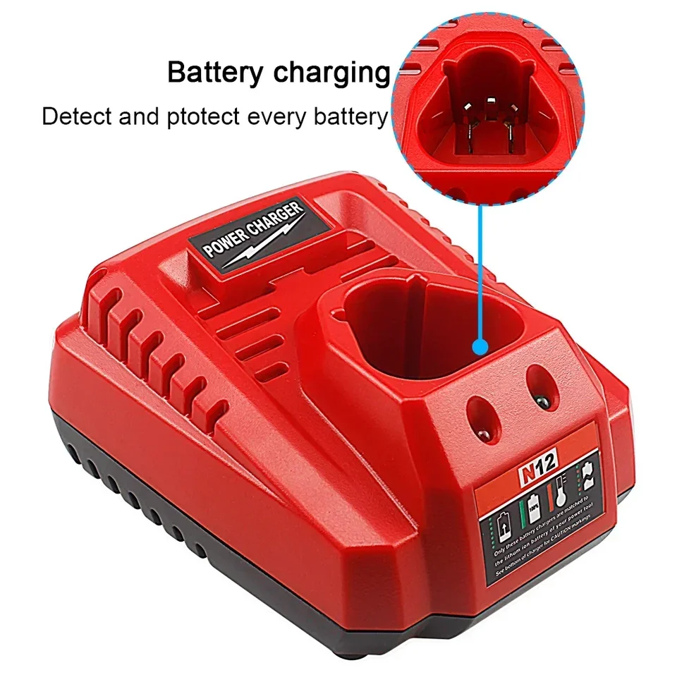 Chargeur De Batterie Pour Mil-wau-kee - M12, 48-11-2401, 48