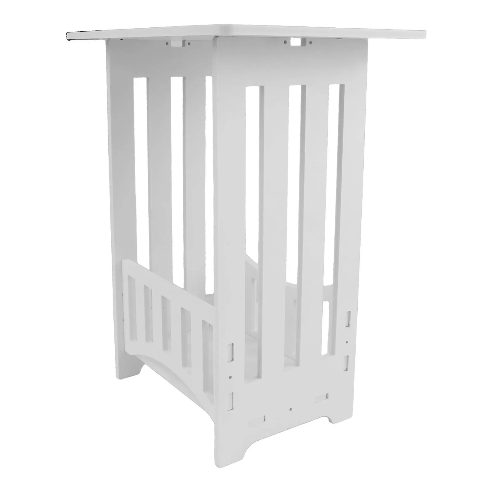 Lightweight Display Table Display Shelf Narrow End Table Easy Assembly Elegant Design Lightweight Material Stable Construction